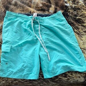 Merona Turquoise Men's Swim Board Shorts